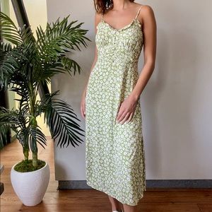 Lulus green floral dress